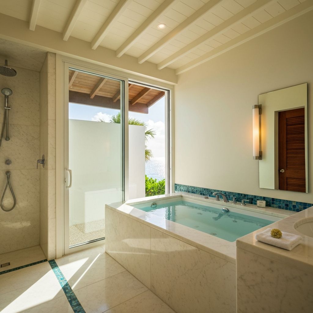 Spa-like master bathroom