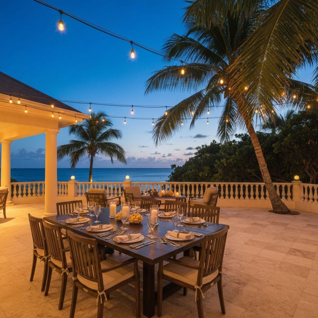 Outdoor dining terrace